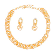 Gleaming Gold Oval Link Set - EJIJI Boutique 