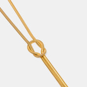 Herringbone Harmony Double Layer Necklace