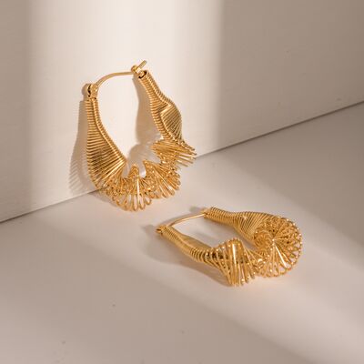 Hoop Earrings - 18K Gold-Plated