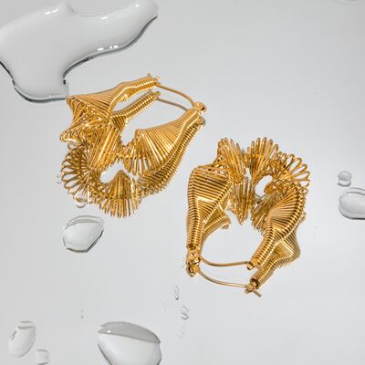 Hoop Earrings - 18K Gold-Plated