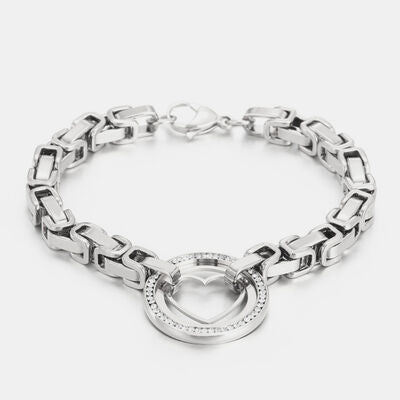 Heart Jewelry - Heart steel Bracelet