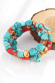 Layered Turquoise Infinity Bracelet