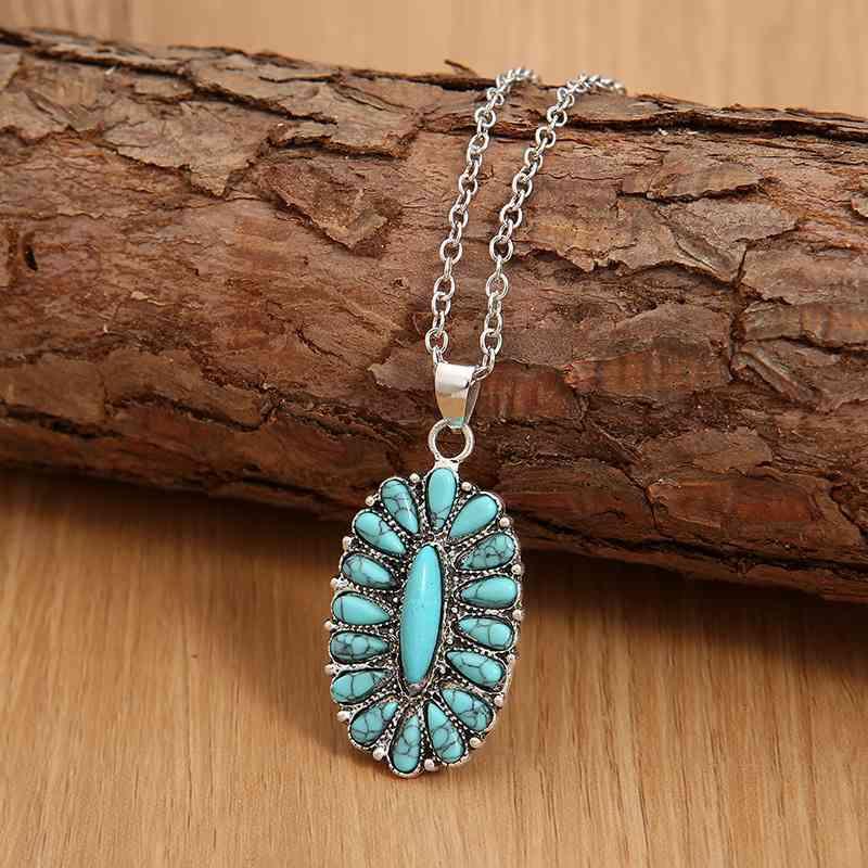 Turquoise Pendant Necklace for women - EJIJI Boutique