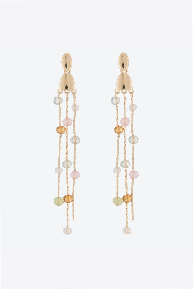 Beaded Long Chain Earrings - EJIJI Boutique