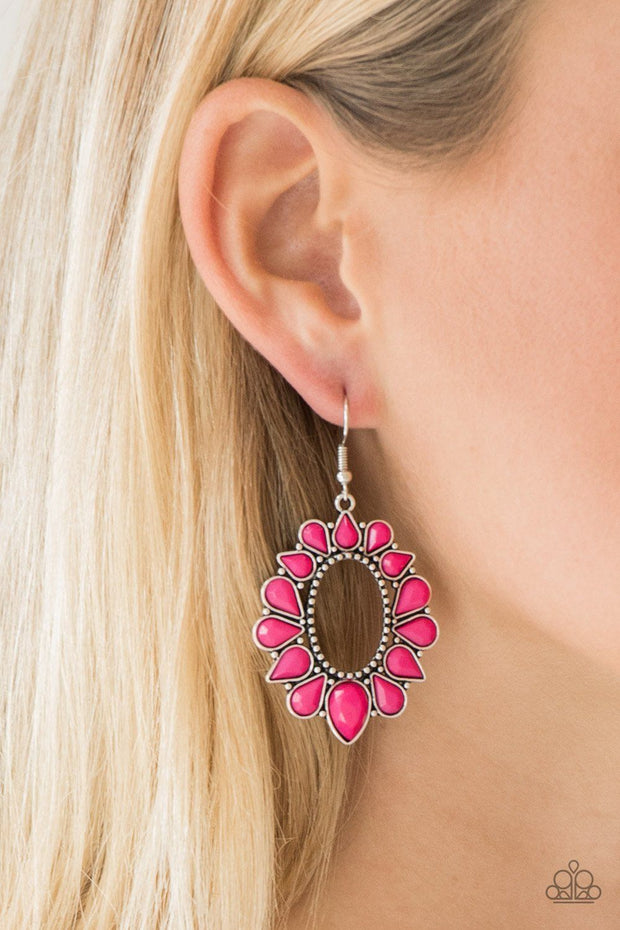 Fashionista Flavor Pink Paparazzi Earrings Earrings EJIJI Boutique 