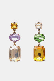 Geometrical Shape Glass Dangle Earrings - EJIJI Boutique