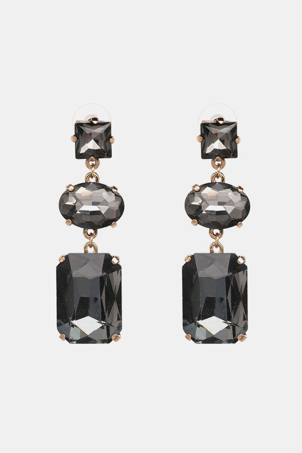 Geometrical Shape Glass Dangle Earrings - EJIJI Boutique