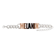 MELANIN Silver Chain Bracelet