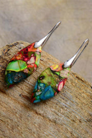 Handmade Natural Stone Dangle Earrings - EJIJI Boutique