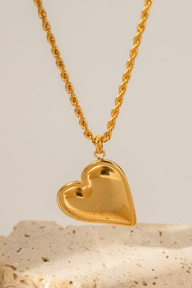 Heart Pendant Copper Necklace - EJIJI Boutique