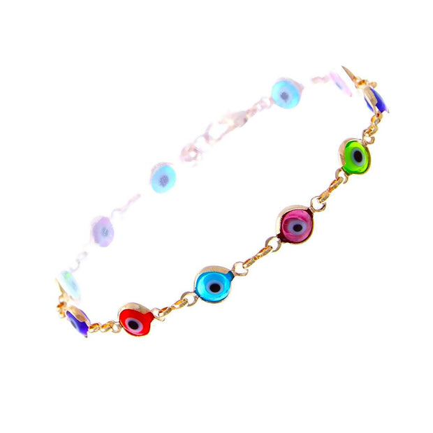 Multi Color Evil Eye Bracelet