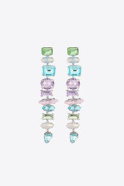 Multicolored Glass Stone Dangle Earrings - EJIJI Boutique