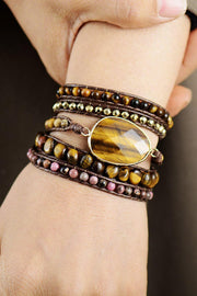 Natural Stone Layered Bracelet - EJIJI Boutique