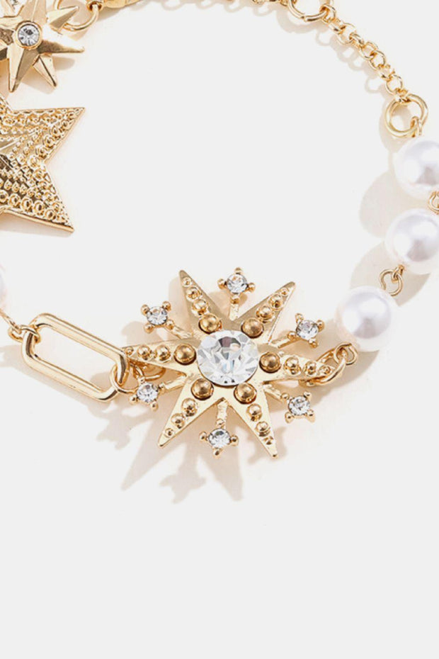 Synthetic Pearl Star Shape Bracelet EJIJI BOUTIQUE 
