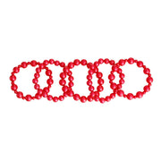 Red Pearl Bracelets 5 Pcs