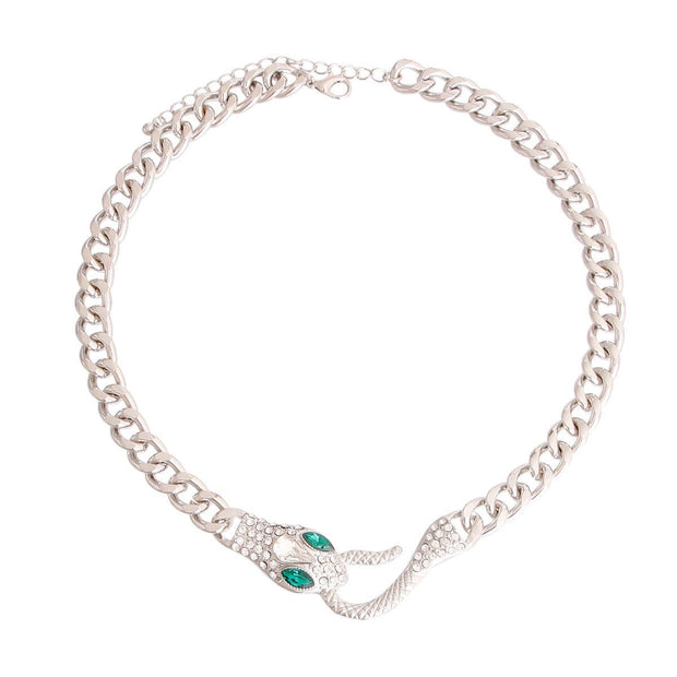 Silver Designer Snake Chain Necklace EJIJI Boutique - Jewelry Boutique