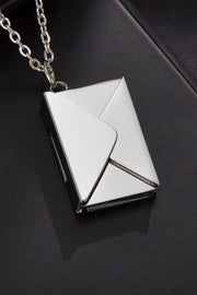SteelChic Envelope Pendant Necklace - EJIJI Boutique 