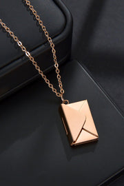 Stainless Steel Necklace - Envelope Style - Pendant Necklace - EJIJI Boutique