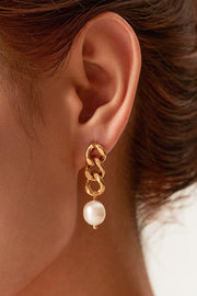 Stainless Steel Pearl Earrings - EJIJI Boutique
