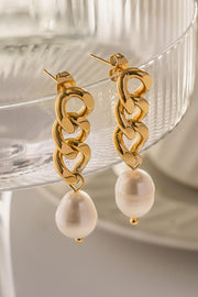 Stainless Steel Pearl Earrings - EJIJI Boutique