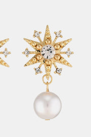 Synthetic Pearl Star Shape Earrings - EJIJI Boutique