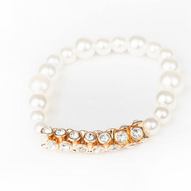 Traffic-Stopping Sparkle Gold Paparazzi Bracelet Bracelets | Ejiji Boutique